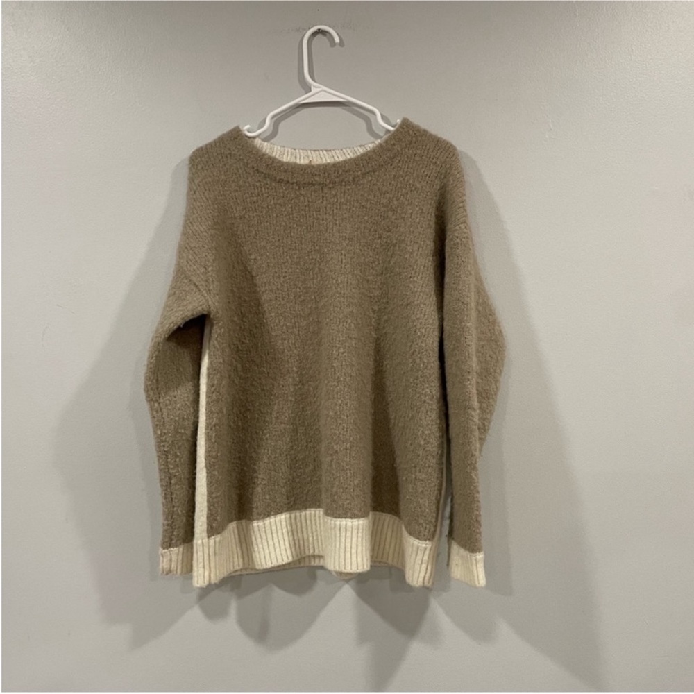Soft Surroundings Tundra Sweater Colorblock Medium M